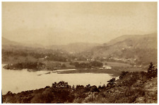 Francis Frith, England, Lake District, Windermere Lake Vintage Albumen Print T picture