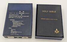 Vtg Oxford Masonic Holy Bible 33 Amherst Lodge NY No 981 New York picture