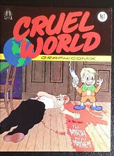 CRUEL WORLD~#1  1993 ~Graphicomix Underground Comic Adult~Jim Blanchard picture