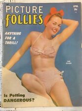 Vintage April 1953 Vol 2 #2 Picture Follies Pinup Magazine Sue Evans Cover picture