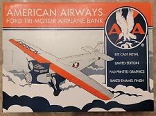 Liberty Classic 49007 Die-Cast American Airways Ford Tri-Motor Airplane Bank picture