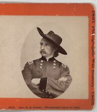 General George Armstrong Custer Civil War Taylor & Huntington Stereoview 1864 picture