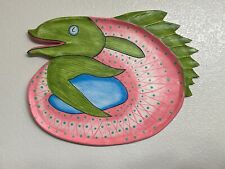 Hand-Painted Carved Wood Wall Hanging Fish Salmon Folk Art 14