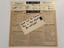 AEA Tune-Up Chart System 1939 Cadillac Eight  Model  39-75 picture