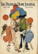 People's Home Journal COVER 5 1918 kids buy balloons / Cream of Wheat picture