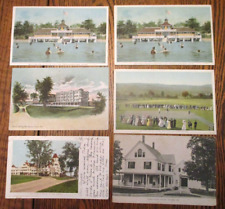 6 antique POLAND SPRING MAINE postcards-1902-1915 Mansion House/golf-Schellinger picture