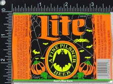 Miller Lite A Fine Pilsner Beer Label - WISCONSIN picture