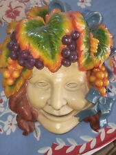 Bacchus Mask Ceramic By Design Toscano picture