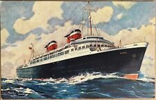 Historic S.S. America Steamer Ship Wrecked Sunk in 1994 Vintage Postcard c1940 picture