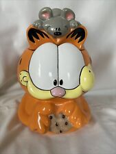 VERY RARE HTF Vintage Garfield with Squeak the Mouse Cookie Jar by PAWS picture