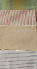 Vintage Fabric Lot : Seeksucker Stripe, Ombre Green, Yellow, Peach  ESTATE #4 picture