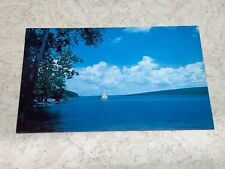 CANANDAIGUA LAKE New York Finger Lakes Region NY Sailboat Vintage Postcard picture