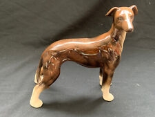 Vintage Coopercraft ceramic brown/grey Geryhound/ Whippet figurine picture