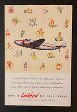 1941 Vintage Print Ad WWII Lockheed Lodestar Look To Lockheed For Leadership picture