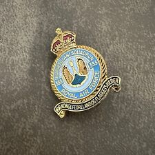 VINTAGE (NORWEGIAN) SQUADRON 333 ROYAL AIR FORCE ENAMEL INSIGNIA BADGE picture
