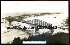 QUEBEC CITY 1920s Bridge. Steamers. Real Photo Postcard  picture