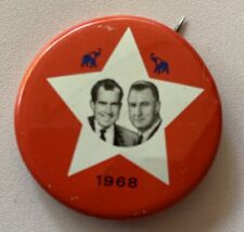 1968 Nixon BUTTON Pin Vintage Presidential Campaign picture