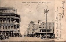 Postcard TX San Antonio, Texas; Houston Street Looking West  1908  Z4 picture