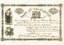 Bank of Charleston - Stock Certificate - Banking Stocks picture