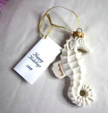 VTG Paul Baliker Porcelain Seahorse Signed w/ Tag Beach Christmas New NWT picture