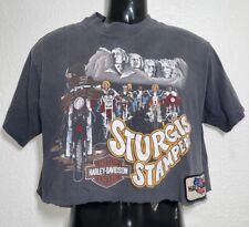 RILEY VINTAGE 1880 Harley Davidson Sturgis Mt Rushmore Crop Top RARE SOLD OUT S picture