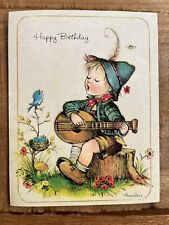 Vintage Anneliese Happy Birthday Card Psalm 100:2 picture