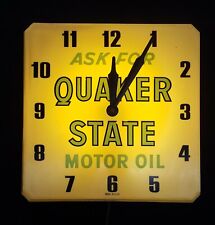 Vintage Ask For Quaker State Motor Oil Wall Clock picture