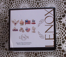 8 PC SET LENOX TREE OF INDEPENDENCE MINI ORNAMENTS-4TH OF JULY-FIGURAL-MINIATURE picture