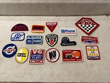 Vintage Lot 16 Automotive Patches Racing Chevy , Ford , Plymouth , GTO, Mercury picture