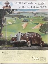 1937 magazine ad for Cadillac - Cadillac Series 60 Touring Sedan at golf course picture