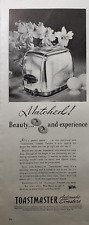 1945 Print Ad Toastmaster Automatic Toasters New Flexible Timer Vintage picture