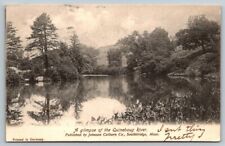 Quinebaug River  Southbridge  Massachusetts  Lake  Postcard  1905 picture