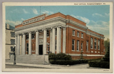 Post Office Punxsutawney PA Pennsylvania White Border Vintage Postcard picture