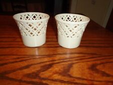 Pair of cream colored votive candle holder - I Godinger & Co picture