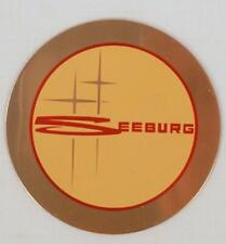 Vintage Seeburg Jukebox Aluminum Emblem Decal Logo Part New picture