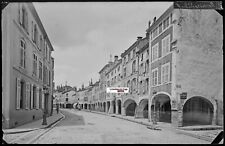 Remiremont, Grande Rue, photo glass plate, black & white negative 13x21 cm picture