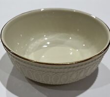 Lennox Ivory Beaded Bowl With Gold Run 5.5” picture