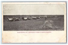 North Dakota Postcard Harvesting  Bonanza Farm Exterior c1905 Vintage Antique picture