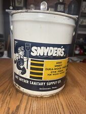 Vintage Art Snyders Speedy Sanitary Sign ￼Metal Can Washington Uniontown Pa Rare picture