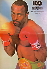 1982 Vintage Magazine Poster Boxer Dwight Braxton picture