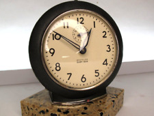 Vintage 1940’s Westclox Baby Ben Style 61V Black Plain Alarm Clock Working picture