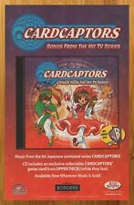 2001 Cardcaptors Songs from the TV Series Print Ad/Poster Anime CD LP Album Art picture