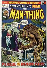 Adventure Into Fear #14 Marvel Comics 1973 Bronze Man-Thing FN picture