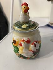 #15 VTG Ceramic Chicken  Sugar Jar picture
