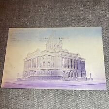 Manitowoc WI New Courthouse Embossed postcard Wisconsin 1908 Postmark picture