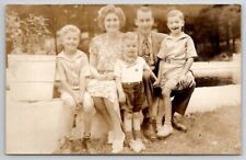 RPPC Philadelphia PA Evangelist Crawford Family c1940s Real Photo Postcard F29 picture