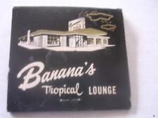 60's Banana's Tropical Lounge 9401 S Cicero Av IL 30 Strike 25 Matches Matchbook picture