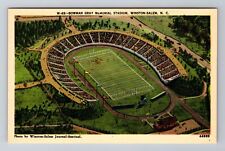 Winston Salem NC-North Carolina, Bowman Gray Memorial Stadium, Vintage Postcard picture
