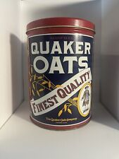 Vintage 1992 Quaker Oats Tin Can. Excellent Condition picture