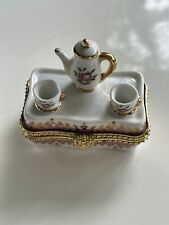 Siu Ming Tea Cup Porcelain Trinket Jewelry Box picture